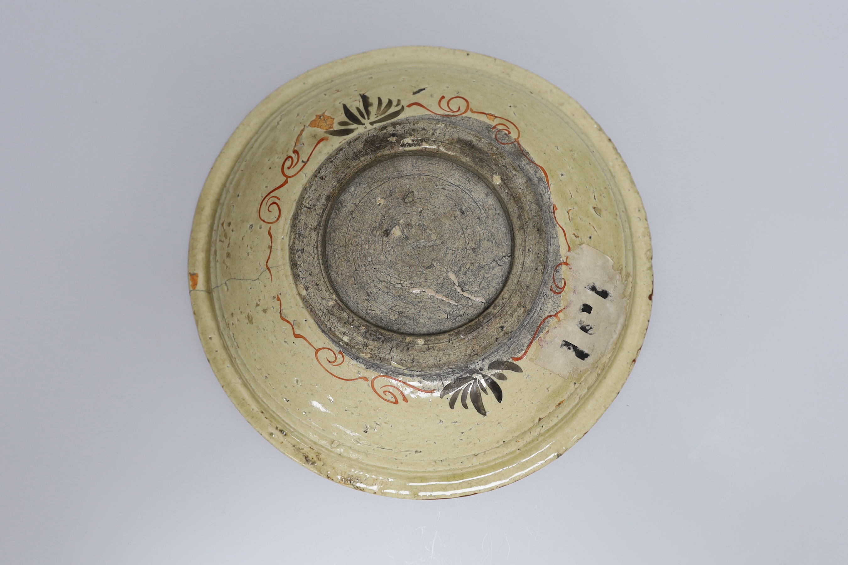 A Japanese earthenware charger, 29cm
